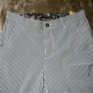 Lululemon Mens Grey & White Stripe Golf Shorts Size 36